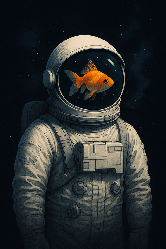 Astronaut Goldfish (without Frame)