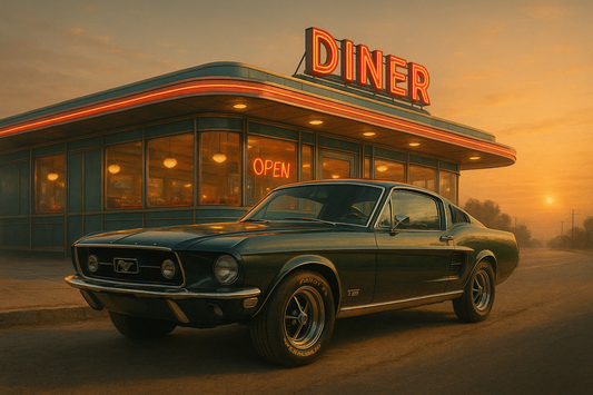 1967 Ford Mustang - Diner Vibes (without Frame)